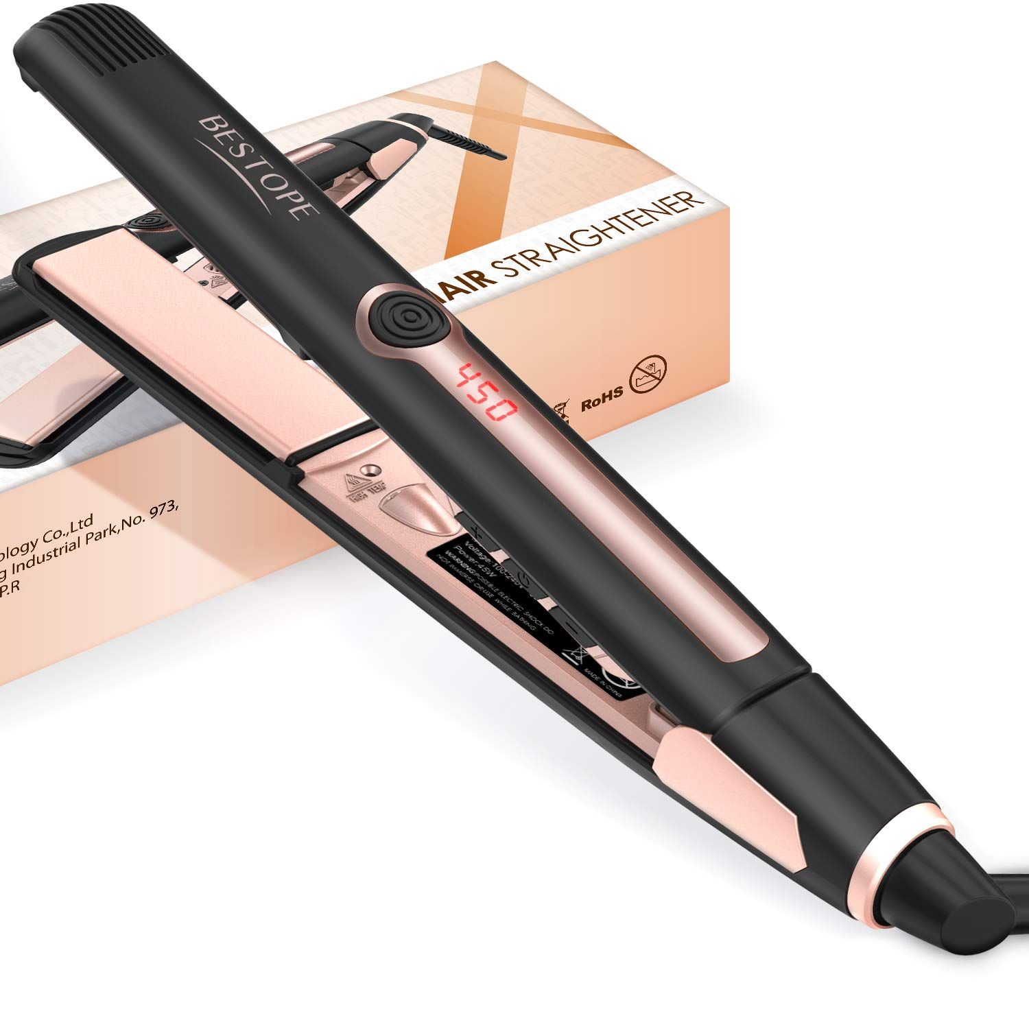 evalectric ceramic silk straightener